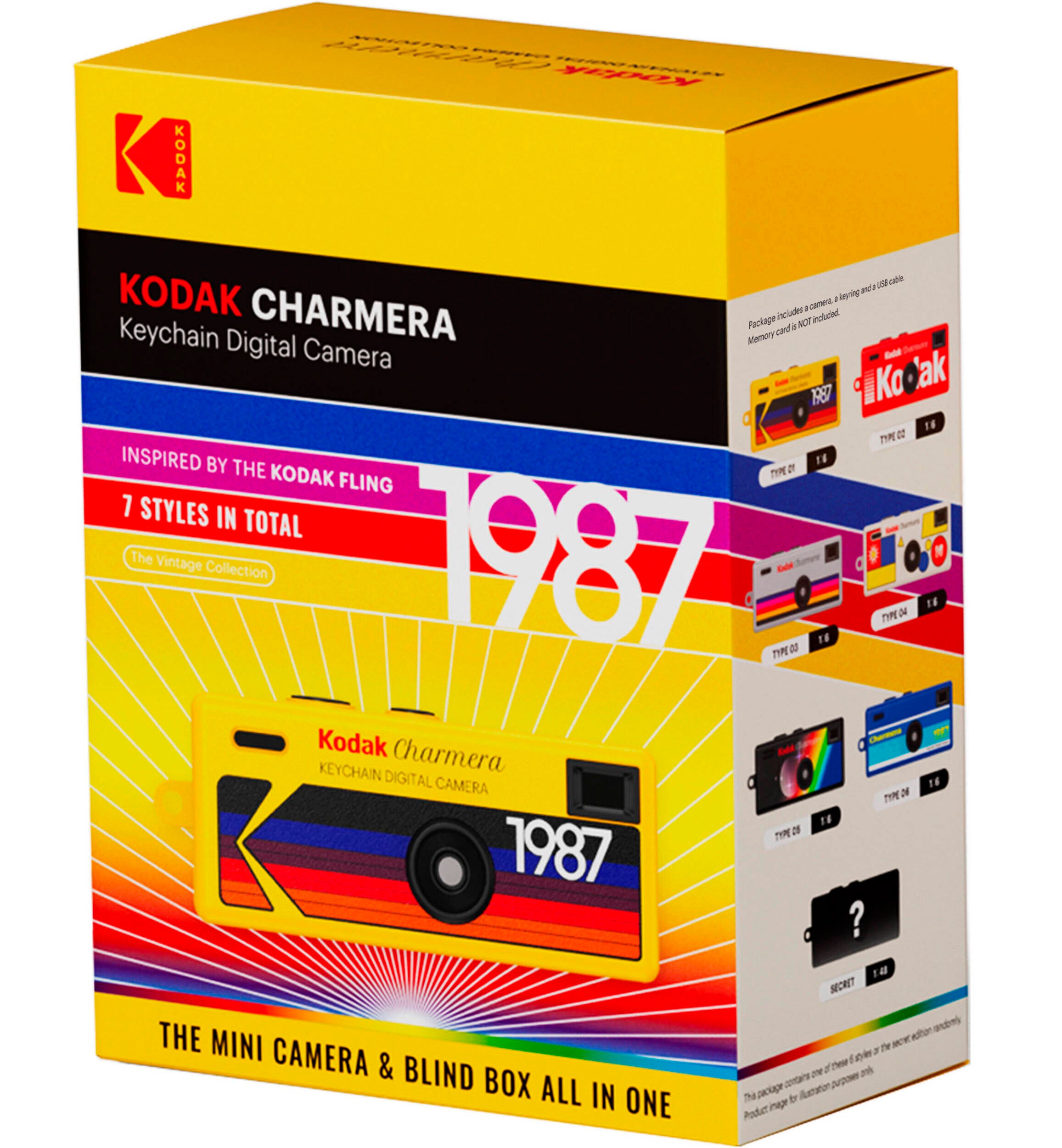 KODAK CHARMERA Schlüsselanhänger Digitalkamera inklusive 16 GB Micro SD Speicherkarte